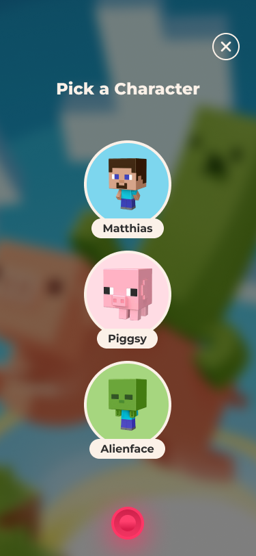 Showing the player UI when the user has to make a choice to advance the story.